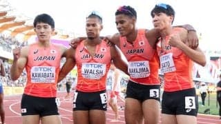 「３分切りと４位はアツすぎる」世界陸上マイルリレー、日本男子のアジア新記録＆史上初４位にネット騒然！「最高のレース」