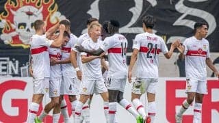 遠藤&伊藤フル出場のシュツットガルト、退場者出すも3部ディナモ・ドレスデンに辛勝で勝ち上がり《DFBポカール》