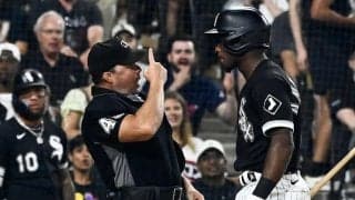 【MLB】ヘルメットで審判攻撃、顔面5cm猛抗議…早すぎた“蛮行”が「あるまじき行為」