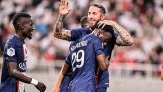 「さすが世界で1番点取るCB」セルヒオ・ラモスの鮮烈ヒールキックゴール！ メッシ、ネイマールとともPSGに大勝もたらす！