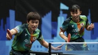 張本智和と美和の兄妹ペア V王手！初結成でいきなり決勝進出【卓球 WTTチュニス】