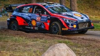 WRCフィンランド：競技初日のSS1を終えて、ヒョンデのティエリー・ヌービルがトップ。勝田は2.6秒差の3番手