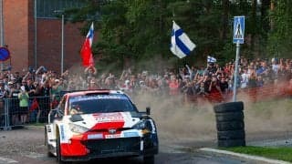WRCフィンランド：チームのホームタウンでラリーがスタート。勝田が総合3番手につける