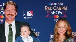 【MLB】マイコラス“美人妻”「絶対に忘れない」　鮮やかドレスで脚光浴びた晴れ舞台