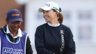 渋野日向子、2つ落とすも「良く耐えたラウンドだった」　久々の決勝は「楽しみ」