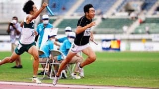 1600mリレー男子は東福岡V2！　2位と0秒03差大激戦も「冨永先輩なら絶対勝ってくれる」【インターハイ陸上】