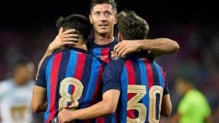 バルサがレヴァンドフスキ初弾などでダニ・アウベス加入プーマスに圧勝！　ラ・リーガ開幕へ弾み《ガンペール杯》