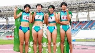 ここにいる4人の仲間が「もう大好きです」　市船橋、日本一の絆が凝縮されたマイルリレーV【インターハイ陸上】
