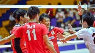 AVCカップ男子日本代表　初戦でインドにストレートで勝利