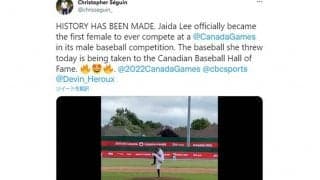 海外アマ野球で話題　カナダの16歳女子、男子公式戦登板で殿堂入り「歴史が作られた」