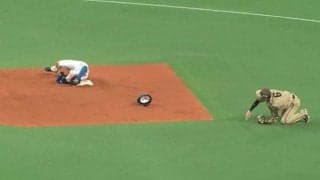 ハム清宮が“危険スライディング”　「ボナファイドルール」が適用され併殺に