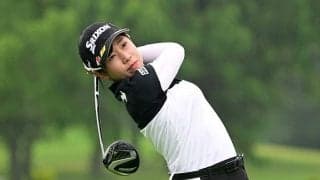 「前髪命系女子」のゴルフ菅沼菜々、カメラを見つめたVサインに反響「みんな可愛い」