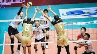 AVCカップ男子日本代表　バーレーンを下して決勝進出