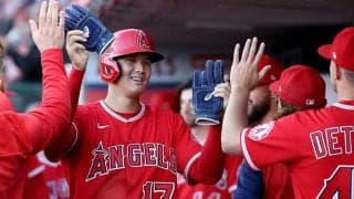 【MLB】大谷翔平、快足とばしてメジャー通算300得点　四球→一塁から一気に同点生還