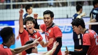 AVCカップ男子日本代表　中国に敗れ準優勝