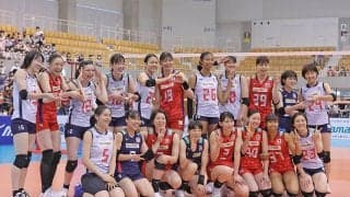 古賀紗理那、石川真佑ら女子日本代表が岡山のファンの前でプレー！ 世界選手権に向けて課題に挑戦する姿を見せる