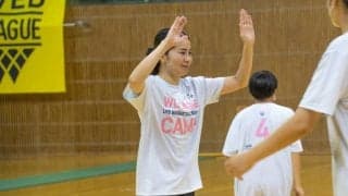「W LEAGUE U15 BASKETBALL GIRL’S CAMP」で指導した伊集南コーチ…「このキャンプが夢を与える場になっていったら」
