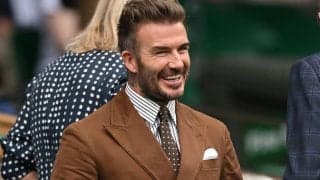 「背が高いのは？」ベッカムと17歳の三男クルスが“身長勝負” ！背伸びした父は自信満々に「俺だな」