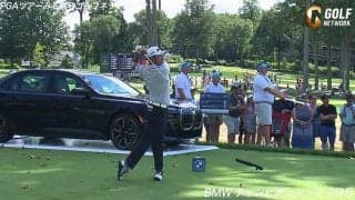 【動画】松山英樹、約10mのバーディパットを沈めるシーンも