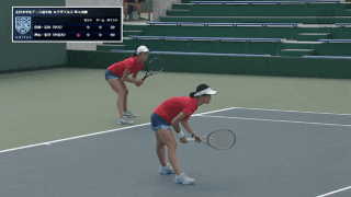 全日本学生テニス選手権大会 女子ダブルス準々決勝 吉岡希紗・石川琴美(早大) vs 神山優香・安井友菜(中京大)【フルマッチ】