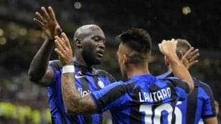 インテルの「セリエA最強2トップ」がコンビネーション弾! ルカクの”絶妙ヘディングパス”にL・マルティネスがワンタッチで合わせる