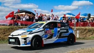 WRCベルギー：モリゾウとユハ・カンクネンが水素エンジンGRヤリスでデモラン