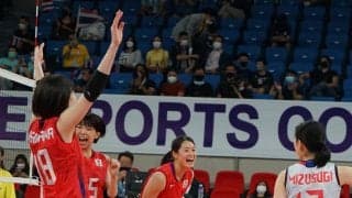 AVCカップ女子日本代表　初戦でタイにストレートで勝利