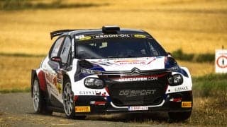 ベルギーでWRCデビューのヨス・フェルスタッペン、デイ2でコースオフもクラス28位でフィニッシュ