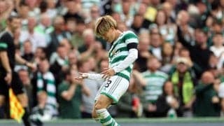 ｢臨場感溢れるユニークアングル｣!! セルティック・古橋亨梧のゴールを｢別アングルで｣! 大興奮の｢ピッチレベルでの動画｣