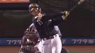 「めちゃくちゃ完璧な一撃」　鷹の大砲候補のプロ初アーチが「スイング綺麗すぎ」