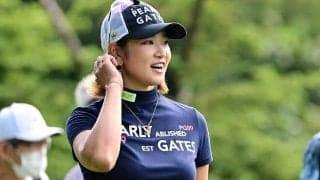 原英莉花、8アンダー単独首位キープ　好調の秘訣はキャッチボール「下手くそですけど」