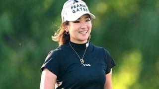 原英莉花が粘りのゴルフで単独首位キープ！約８メートルを気迫でねじ込んだ１７番のバーディが節目に