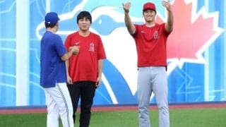 【MLB】大谷翔平、ド派手に“こっち来て”アピール　元同僚と先輩・菊池雄星の橋渡し役に