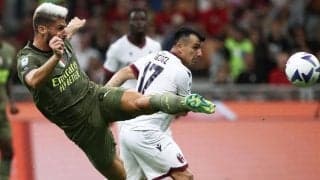 ジルーの左足ジャンピングボレーが炸裂！ ミランも完勝収め、暫定ながら首位に浮上！