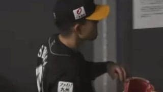 ベンチへ戻る際にさりげに“フリフリ”　鷹・千賀の“自然な”きつねダンスが「可愛い」