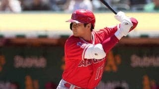 大谷翔平、左前打を二塁打にした激走　敵地実況も驚き「風のように走る」