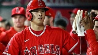 大谷翔平、快足飛ばしてレフト前を二塁打に！異次元な投打の数字に米記者脱帽「こんなのありかよ！？」