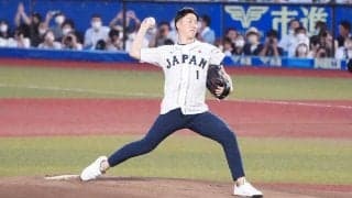 斎藤佑樹氏が始球式、侍J高校＆大学にエール　「重圧を感じながらも楽しんで」
