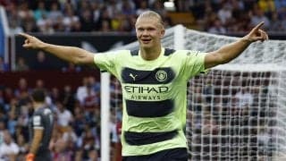 「アンドロイドだ」「デ・ブライネのパスを見ろ」ハーランドの”ダイナミックシュート”炸裂! 6試合で早くも「2桁ゴール」到達