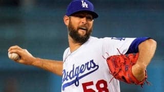 元ハム右腕は「WS進出へ必要不可欠」　8月加入のドジャースで大活躍、MLB公式が絶賛