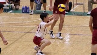 圧巻の10連続得点！　ブロックで魅せ専大に勝利した　　
