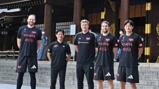 A東京が明治神宮で必勝祈願…アドマイティスHC「開幕までみんなで成長していきたい」