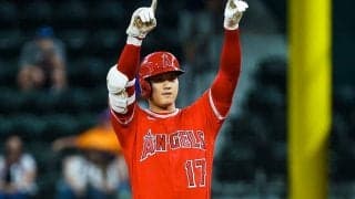 【MLB】大谷翔平の「パワーが集約されている」　右手一本でのフェンス直撃打にOB驚嘆