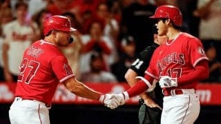 「同シーズンに達成したのは初だ！」大谷翔平＆トラウトの競演弾に米記者熱狂！３０ＨＲ到達で快勝を後押し