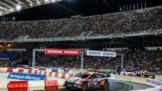 WRCアクロポリス：オープニングのスーパーSSはヒョンデのティエリー・ヌービルがトップ。勝田は18番手