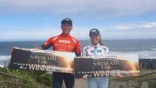 JPSAショートボードツアー第3戦「茨城サーフィンクラシック」で中塩佳那が3連覇 同期にかけた言葉は「慶司郎にかかってるよ」