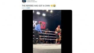 米ボクシングで珍事　レフェリーに左フック炸裂も…海外衝撃「何事もなかったようだ」
