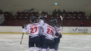 秋季リーグ初の実戦。強さを見せ勝利！関東大学アイスホッケーリーグ戦対大東文化大