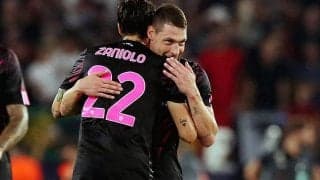 途中出場ディバラの1stプレー弾にベロッティが加入後初弾！　ローマが田中亜土夢不出場の10人HJKに完勝《EL》