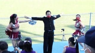 早稲田、明治、法政の応援歌をとどろかせ完勝！　六大学野球オールスター応援